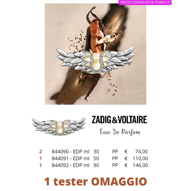 Pacchetto TESTER Zadig & Voltaire Eau de Parfum