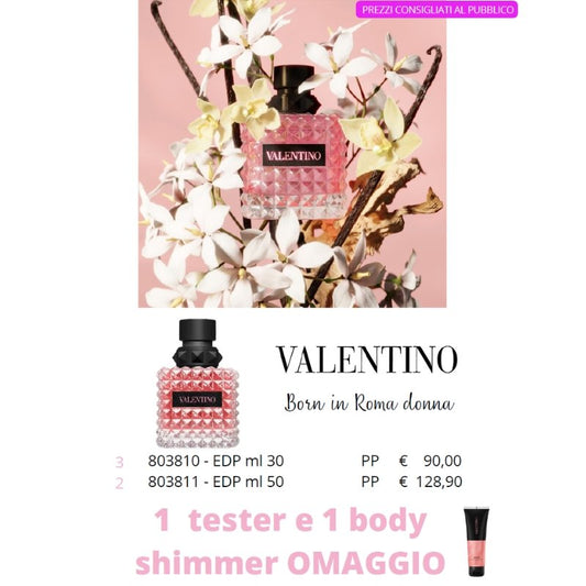 Pacchetto TESTER  Valentino Born In Roma Donna EDP 30-50ml